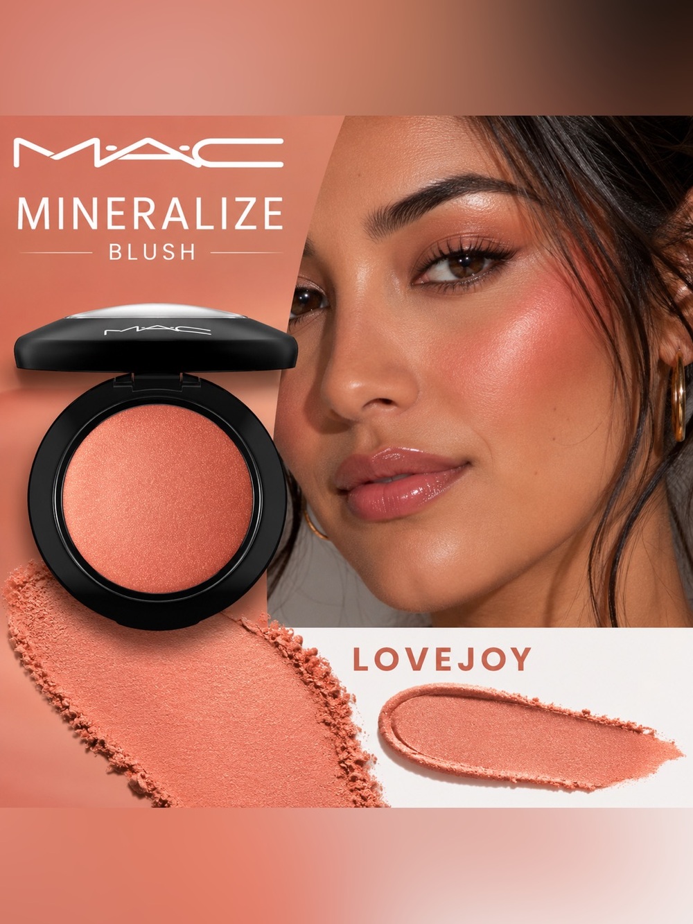 NEW✅ MAC • Mineralize Blush • Lovejoy • Warm Peachy Bronze Shimmer • New in Box